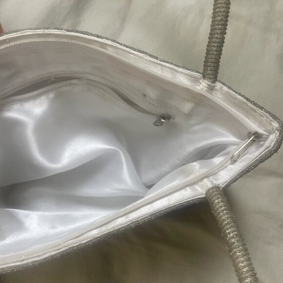 Vintage Style Beaded Shimmer Party Elegant Classic Classy Art Shoulder Bag Purse - Picture 6 of 6